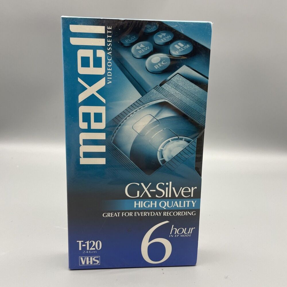 Maxell 214016 120 Minute Gx Silver Video Tape